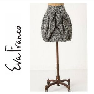 Anthropology by Eva Franco Bow Front Sewn in Lining Skirt Size 0